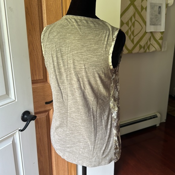 Coldwater Creek Vintage top with Floral print overlay size small - Picture 6 of 9